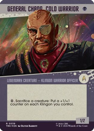 General Chang, Cold Warrior (Showcase) (0539) (Surge Foil) (TRK-539) - Star Trek Foil