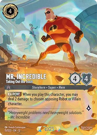 Mr. Incredible - Taking Out the Trash (15) - D23 Promos Holofoil