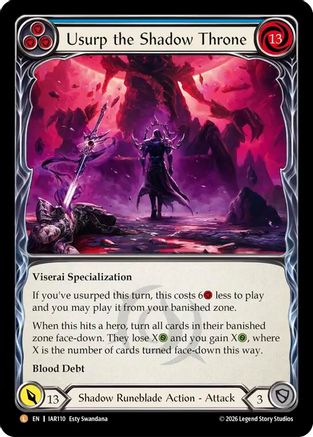 Usurp the Shadow Throne (IAR110) - Usurp the Shadow Throne Rainbow Foil
