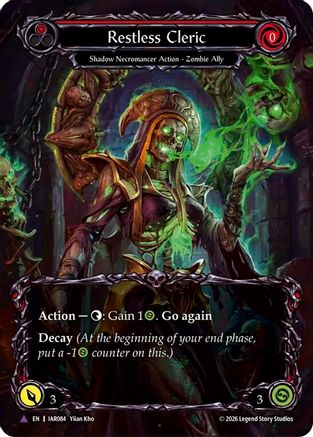 Restless Cleric (Marvel) (IAR084) - Usurp the Shadow Throne Cold Foil