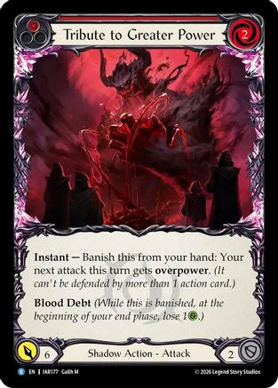 Tribute to Greater Power (IAR177) - Usurp the Shadow Throne Rainbow Foil