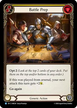 Battle Prep (Yellow) (IAR234) - Usurp the Shadow Throne Rainbow Foil