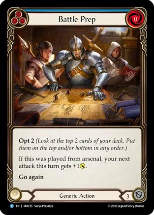 Battle Prep (Blue) (IAR235) - Usurp the Shadow Throne