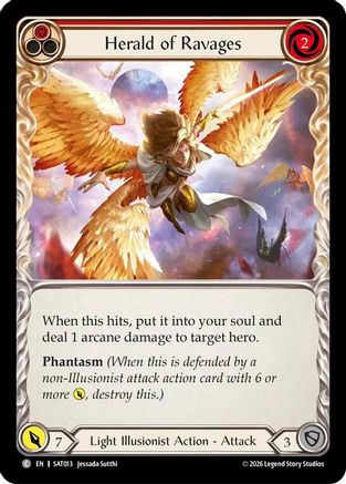 Herald of Ravages (Red) (SAT013) - Silver Age: Usurp the Shadow Throne