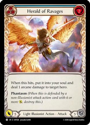 Herald of Ravages (Blue) (SAT026) - Silver Age: Usurp the Shadow Throne