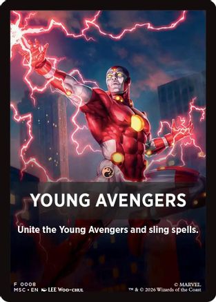 Young Avengers Theme Card (0008) (MSC-008) - Commander: Marvel Super Heroes