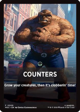 Counters Theme Card (MSC-009) - Commander: Marvel Super Heroes