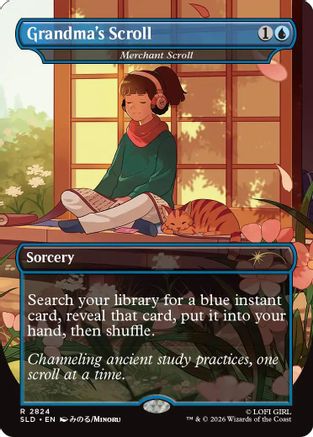 Grandma's Scroll - Merchant Scroll (SLD-2824) - Secret Lair Drop Series