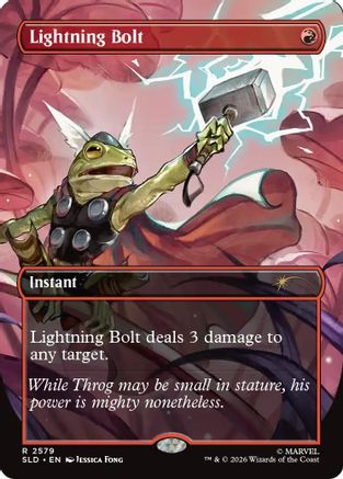 Lightning Bolt (2579) (SLD-2579) - Secret Lair Drop Series