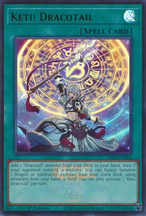 Ketu Dracotail (Emblazoned) (26LP-EN004) - Limited Pack World Championship 2026 1st Edition