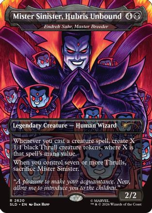 Mister Sinister, Hubris Unbound - Endrek Sahr, Master Breeder (SLD-2620) - Secret Lair Drop Series Foil