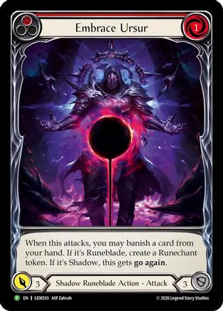 Embrace Ursur (GEM203) - GEM Pack 6 Rainbow Foil