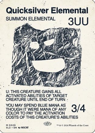 Quicksilver Elemental (0029) (SLZ-029) - Secret Lair x MSCHF: The Zeta Set
