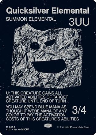 Quicksilver Elemental (0150) (SLZ-150) - Secret Lair x MSCHF: The Zeta Set