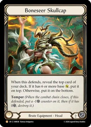 Boneseer Skullcap (IAR038) - Usurp the Shadow Throne Rainbow Foil