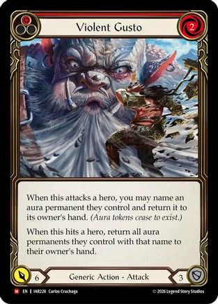 Violent Gusto (IAR228) - Usurp the Shadow Throne Rainbow Foil