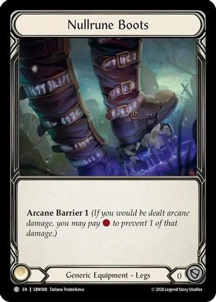 Nullrune Boots (SBW008) - Silver Age: Usurp the Shadow Throne