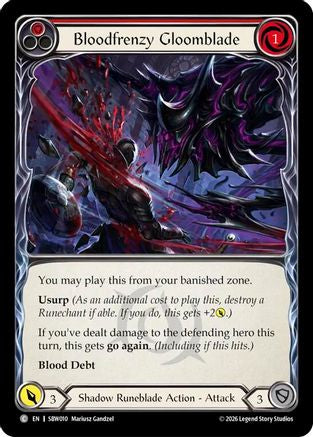 Bloodfrenzy Gloomblade (Red) (SBW010) - Silver Age: Usurp the Shadow Throne