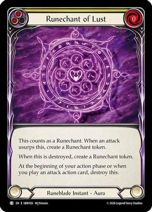 Runechant of Lust (SBW026) - Silver Age: Usurp the Shadow Throne