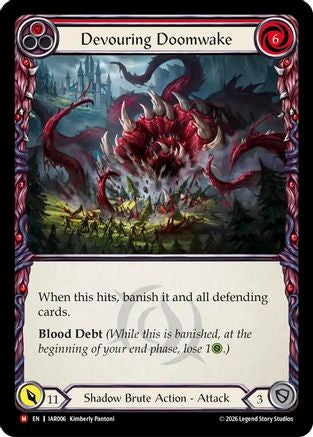 Devouring Doomwake (IAR006) - Usurp the Shadow Throne Rainbow Foil