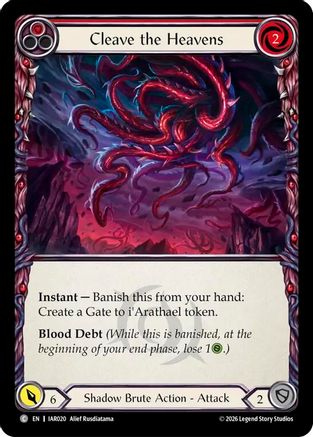 Cleave the Heavens (Red) (IAR020) - Usurp the Shadow Throne Rainbow Foil