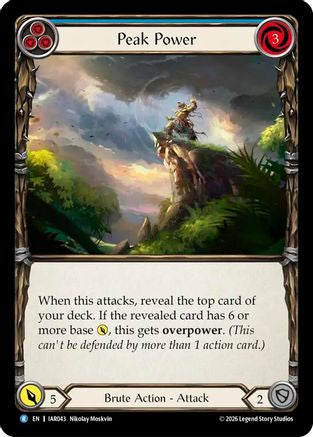 Peak Power (Blue) (IAR043) - Usurp the Shadow Throne Rainbow Foil