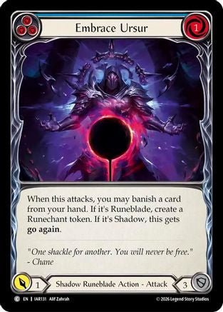 Embrace Ursur (Blue) (IAR131) - Usurp the Shadow Throne Rainbow Foil
