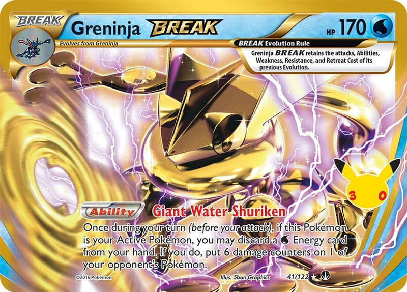 Greninja BREAK 041 - Holofoil ME 30th Celebration Classic Collection - Classic Collection