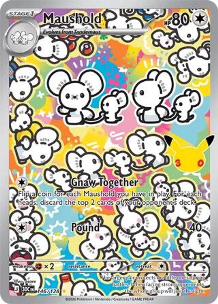 Maushold 146/128 - Holofoil ME 30th Celebration - Illustration Rare