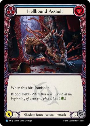 Hellbound Assault (Blue) (IAR013) - Usurp the Shadow Throne Rainbow Foil