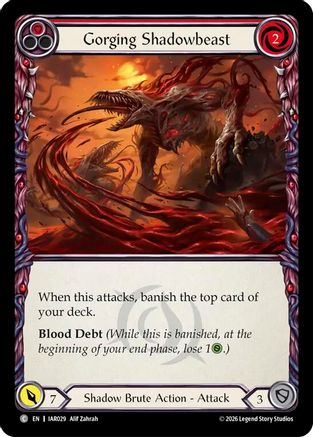 Gorging Shadowbeast (Red) (IAR029) - Usurp the Shadow Throne