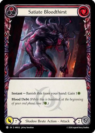 Satiate Bloodthirst (Red) (IAR032) - Usurp the Shadow Throne