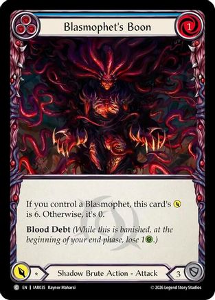 Blasmophet's Boon (IAR035) - Usurp the Shadow Throne Rainbow Foil