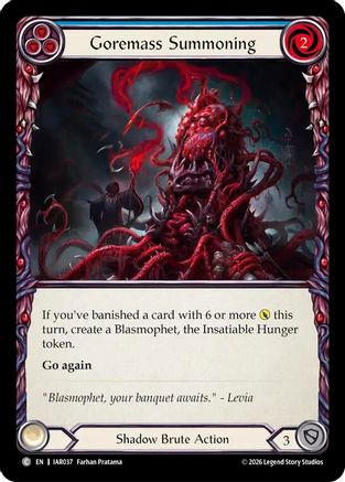 Goremass Summoning (IAR037) - Usurp the Shadow Throne Rainbow Foil