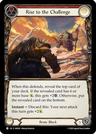 Rise to the Challenge (Red) (IAR050) - Usurp the Shadow Throne Rainbow Foil