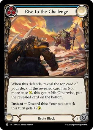 Rise to the Challenge (Blue) (IAR052) - Usurp the Shadow Throne Rainbow Foil