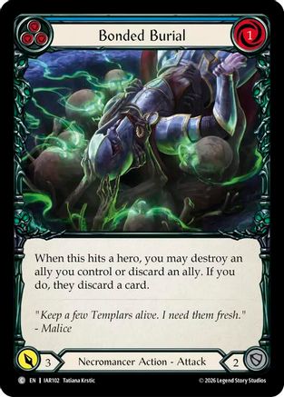 Bonded Burial (Blue) (IAR102) - Usurp the Shadow Throne