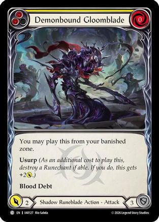 Demonbound Gloomblade (Yellow) (IAR127) - Usurp the Shadow Throne