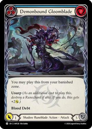 Demonbound Gloomblade (Blue) (IAR128) - Usurp the Shadow Throne