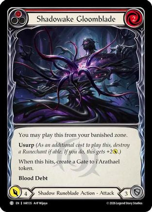 Shadowake Gloomblade (Red) (IAR135) - Usurp the Shadow Throne Rainbow Foil