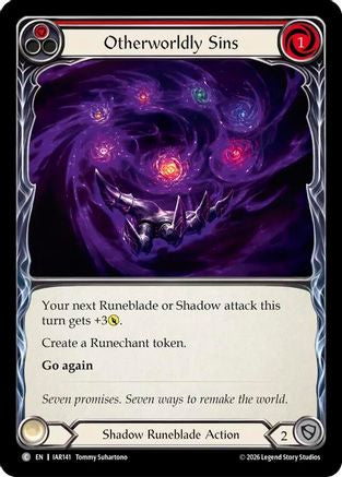Otherworldly Sins (Red) (IAR141) - Usurp the Shadow Throne Rainbow Foil