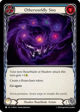 Otherworldly Sins (Blue) (IAR143) - Usurp the Shadow Throne Rainbow Foil