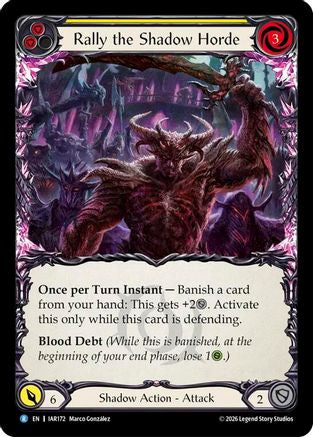 Rally the Shadow Horde (Yellow) (IAR172) - Usurp the Shadow Throne