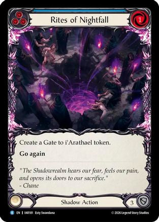 Rites of Nightfall (IAR181) - Usurp the Shadow Throne