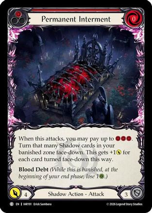 Permanent Interment (Red) (IAR191) - Usurp the Shadow Throne