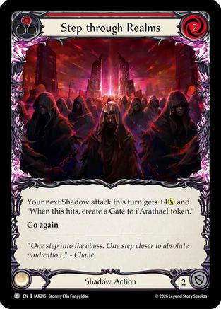 Step through Realms (Red) (IAR215) - Usurp the Shadow Throne Rainbow Foil