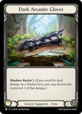 Dark Arcanite Gloves (IAR226) - Usurp the Shadow Throne Cold Foil