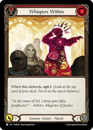 Whispers Within (Red) (IAR239) - Usurp the Shadow Throne