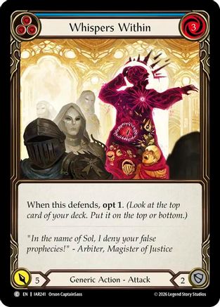 Whispers Within (Blue) (IAR241) - Usurp the Shadow Throne