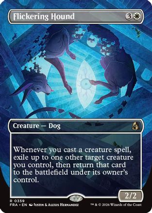 Flickering Hound (Borderless) (FRA-359) - Reality Fracture